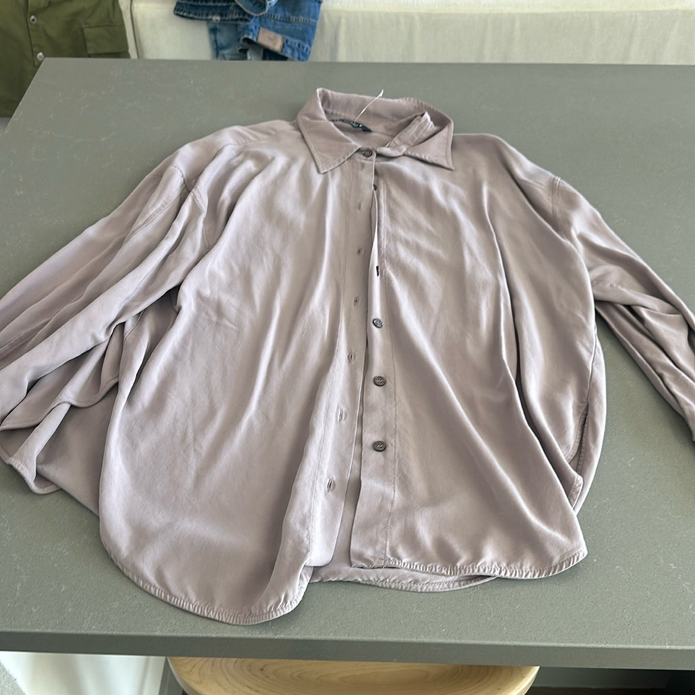 Zara purple button up